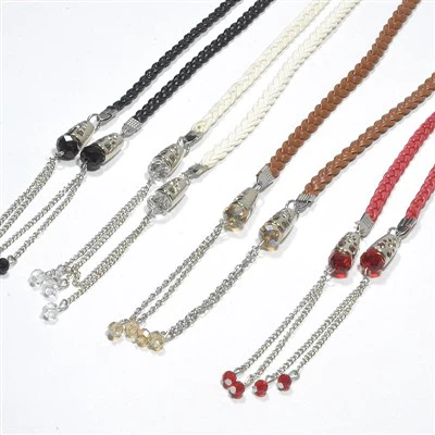 긴 은색 조절 가능한 얇은 허리 체인